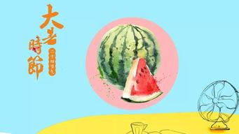 今日大暑吃瓜好不好,吃瓜正当时——夏日消暑好选择